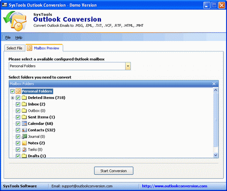 Outlook Conversion Software 6.3